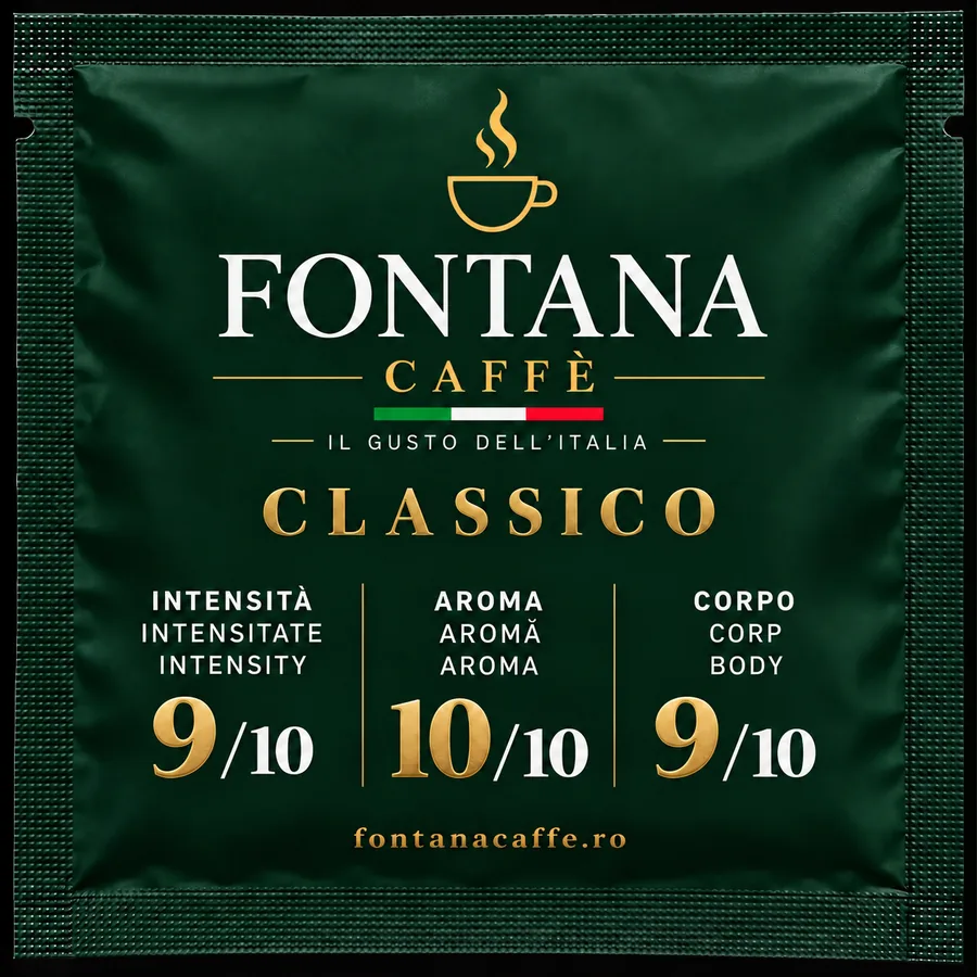 Green Fontana Caffè Classico ESE pod sachet, front